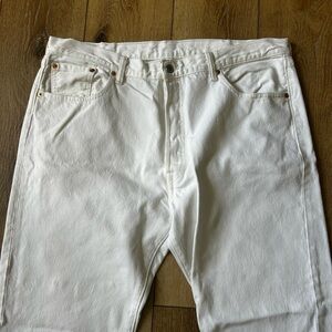 Levi’s 501 men’s White jeans 40 x 32